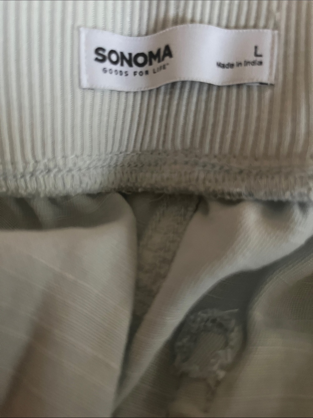 Sonoma Kids Ribbed Light Gray Leggings